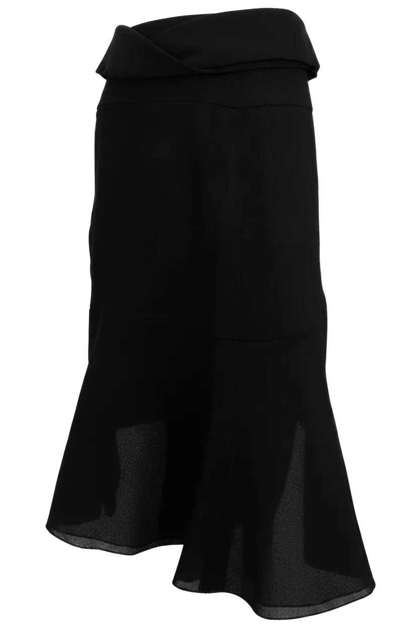 CHANEL Cigaline Midi Skirt Black