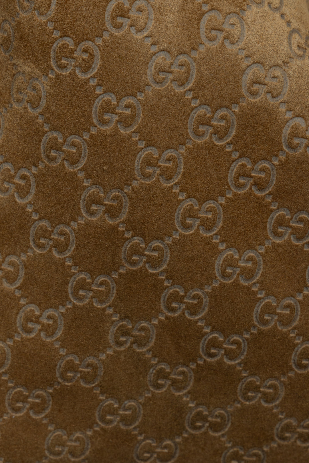 GUCCI Large Beatrix Horsebit Hobo Bag Suede Beige