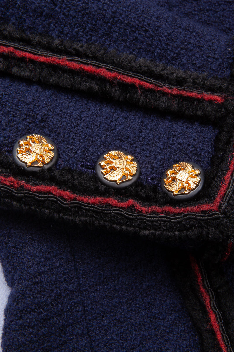 CHANEL Tweed Jacket Blue Pre-Fall 2009