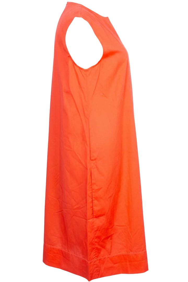 HERMÈS Sleeveless Dress Cotton Orange