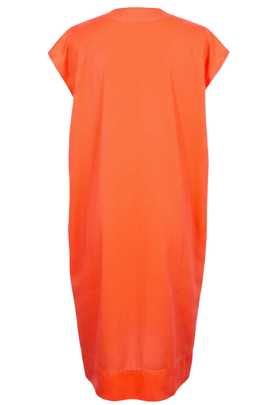 HERMÈS Sleeveless Dress Cotton Orange