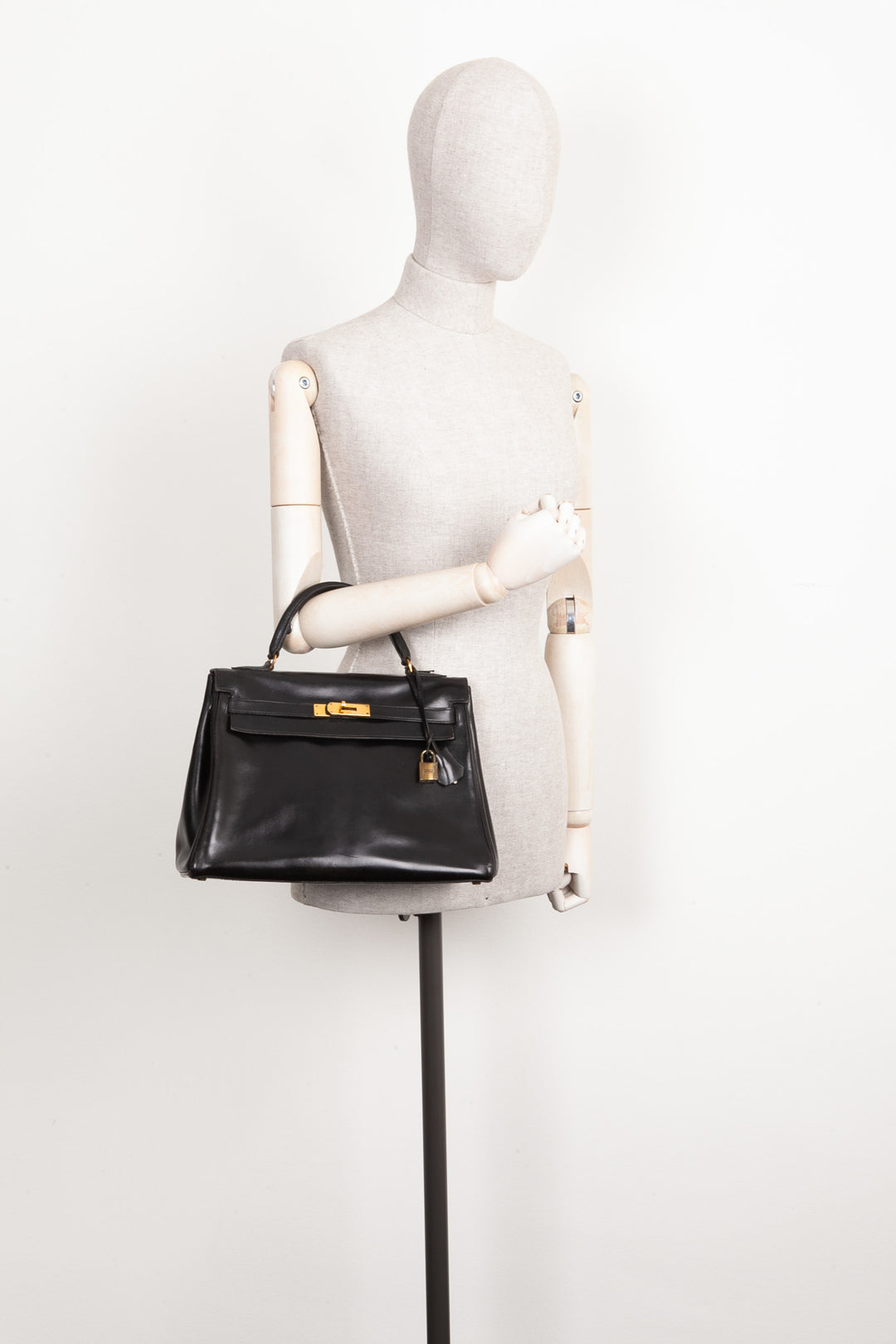 HERMÈS Kelly 32 Coffret Noir