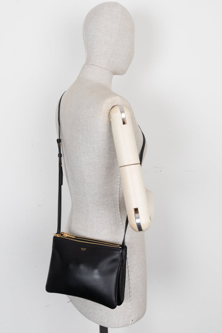 CELINE Trio Crossbody Bag Small Black