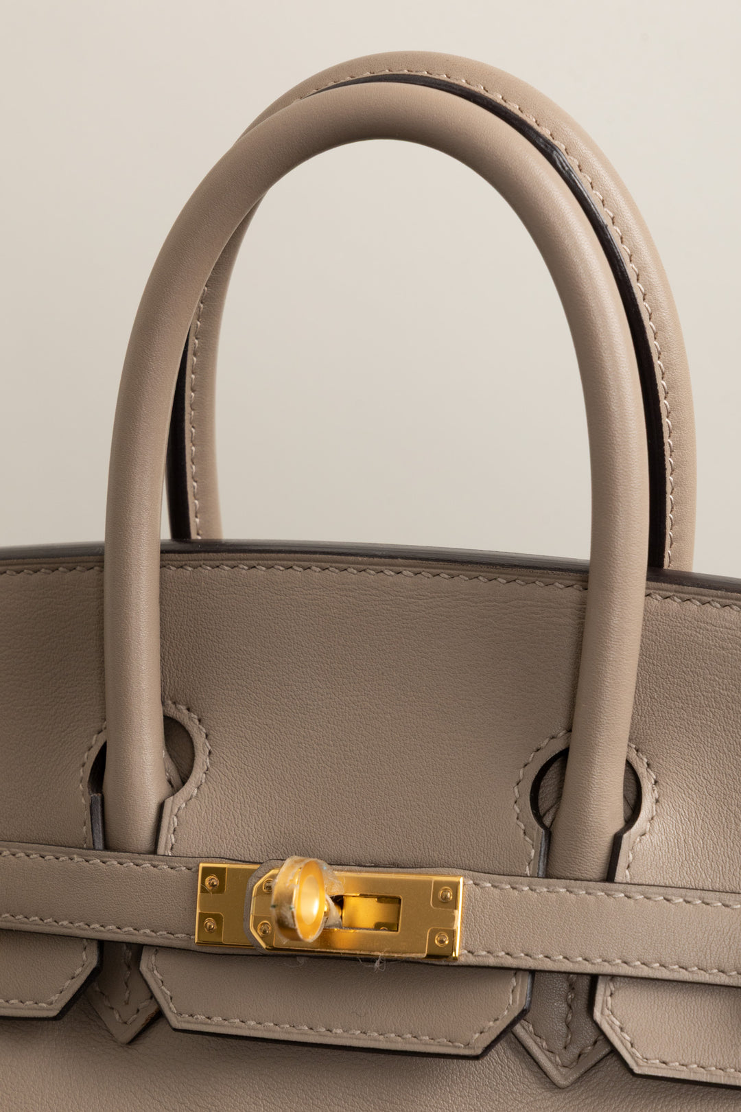 HERMÈS Birkin 25 Retourne Swift Gris Asphalte