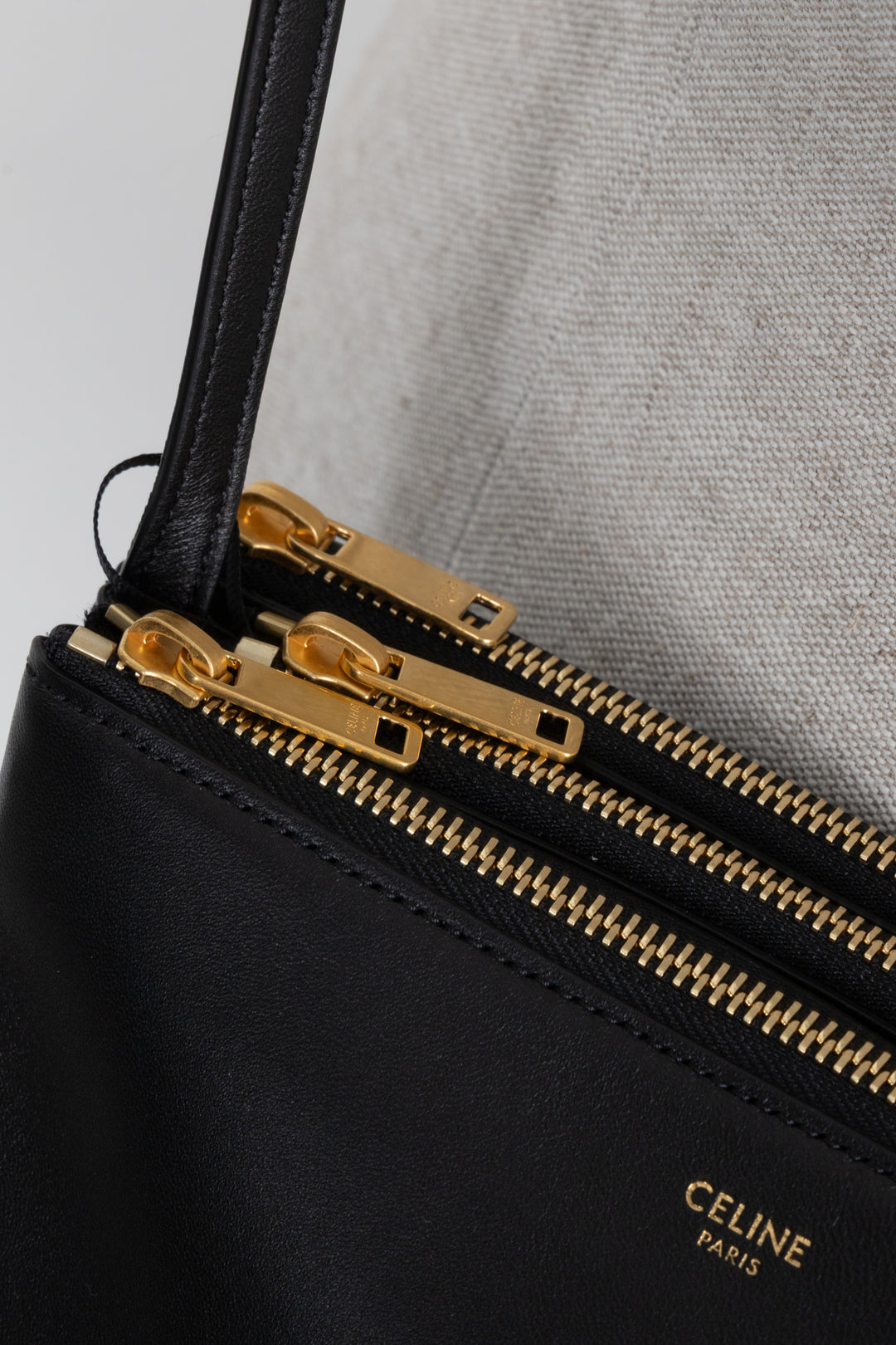 CELINE Trio Crossbody Bag Small Black