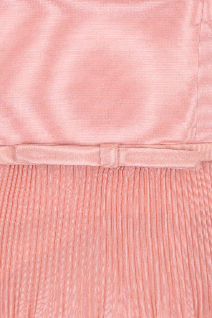 ZIMMERMANN Pleated Tiered Midi Dress Dusty Pink