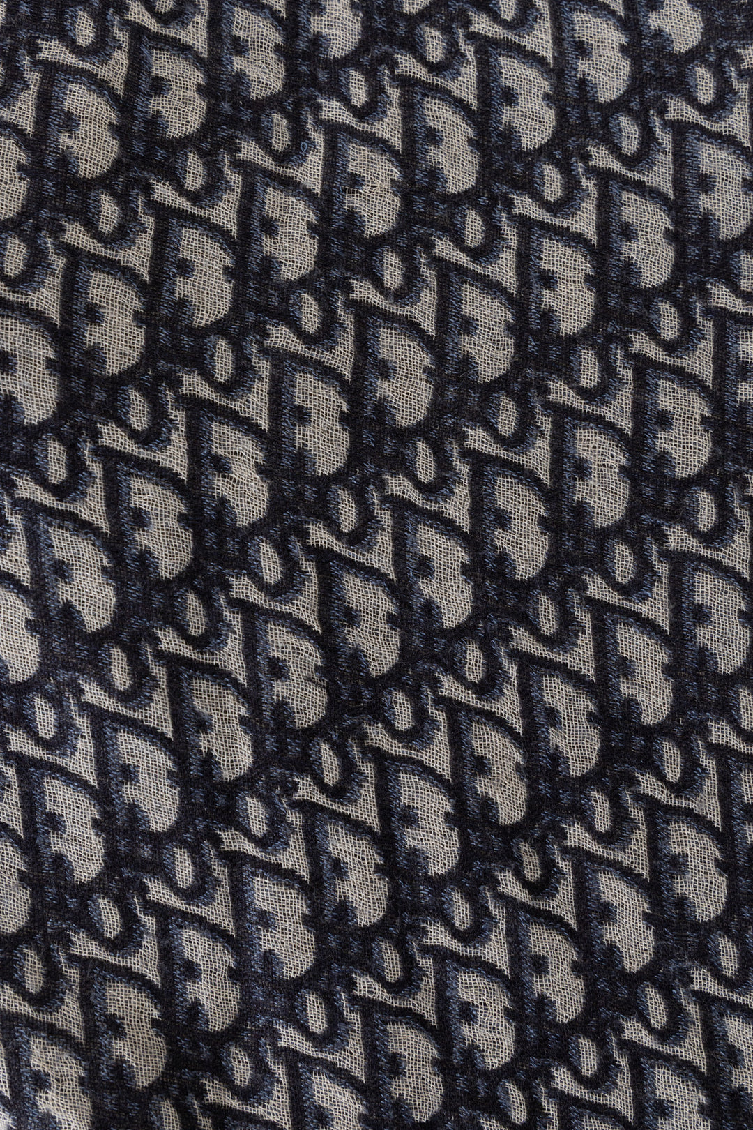 CHRISTIAN DIOR Oblique 140 Scarf Navy
