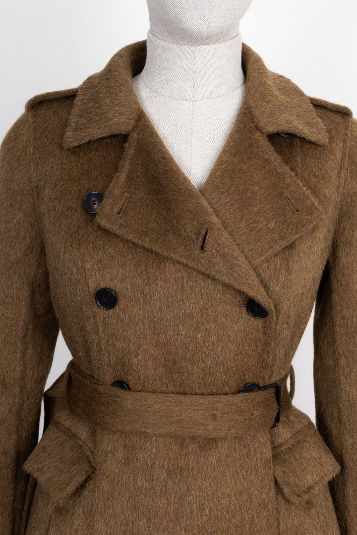 CHRISTIAN DIOR Double Breasted Coat Olive