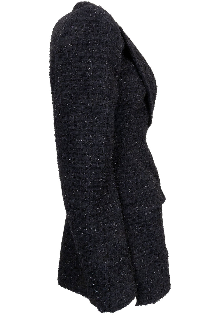 BALENCIAGA Hourglass Blazer Tweed Black