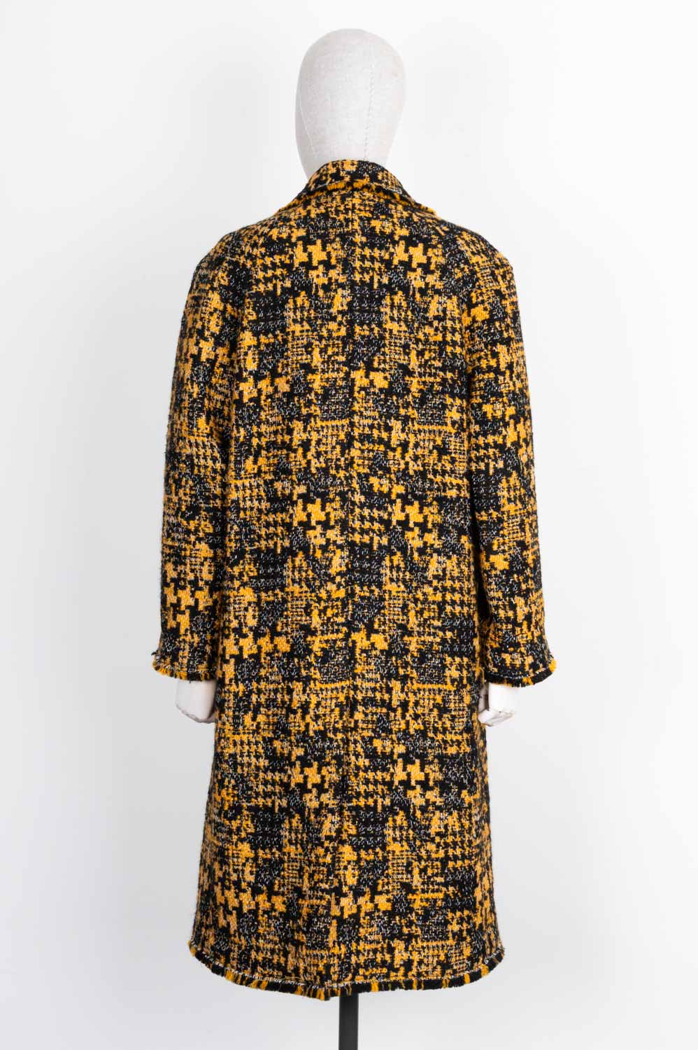 DOLCE&GABBANA Tweed Coat Yellow Black – REAWAKE