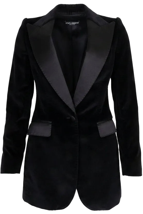 DOLCE & GABBANA Tuxedo Velvet Black
