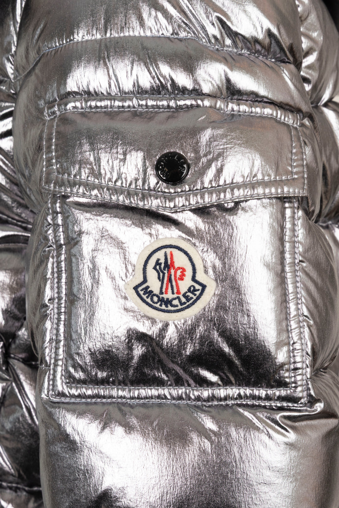 Doudoune Moncler Bady argentée