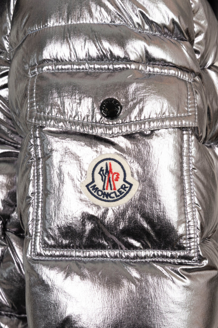 Doudoune Moncler Bady argentée