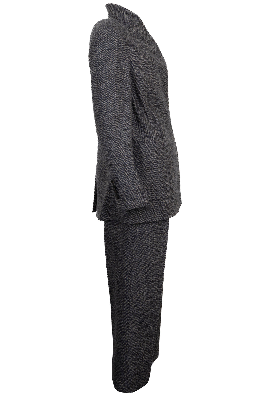 Tailleur deux pièces ceinturé en laine multicolore BRUNELLO CUCINELLI