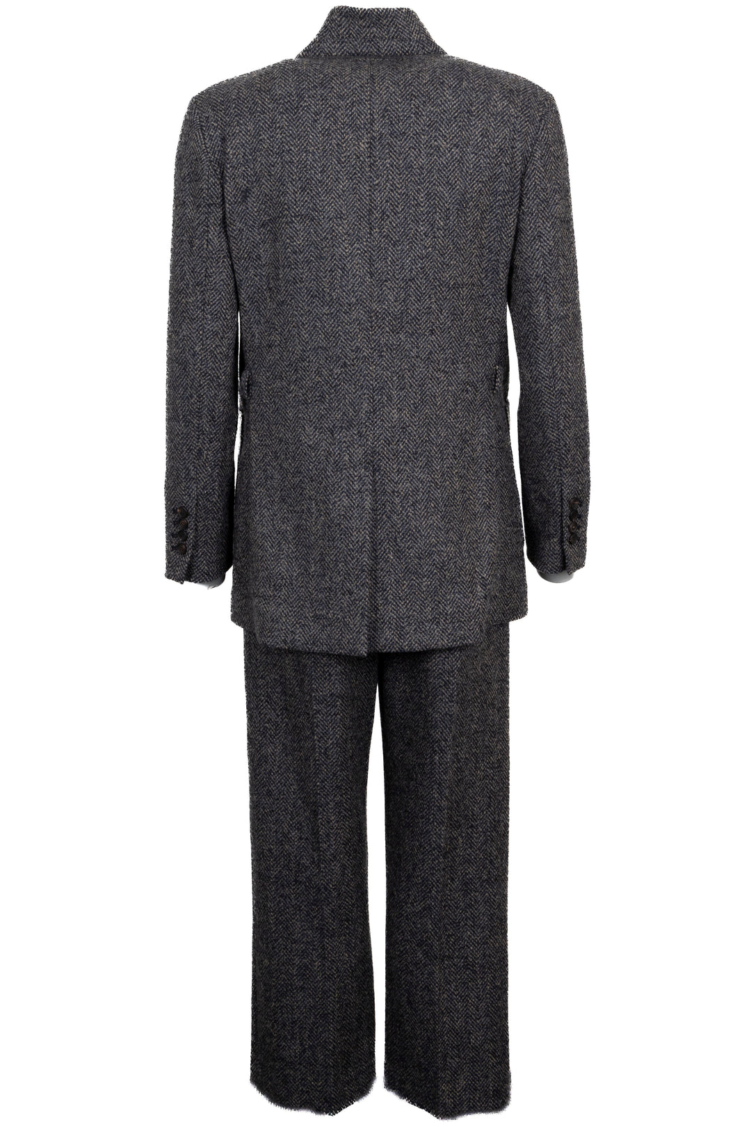 Tailleur deux pièces ceinturé en laine multicolore BRUNELLO CUCINELLI