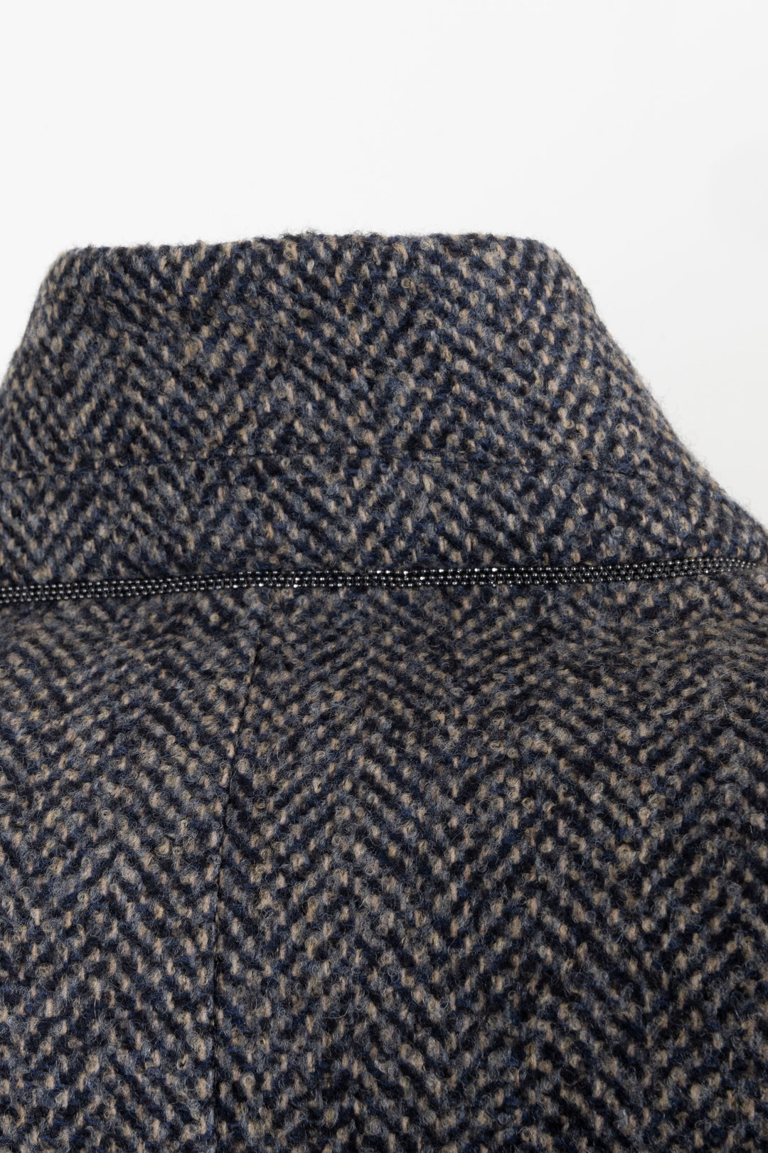 Tailleur deux pièces ceinturé en laine multicolore BRUNELLO CUCINELLI