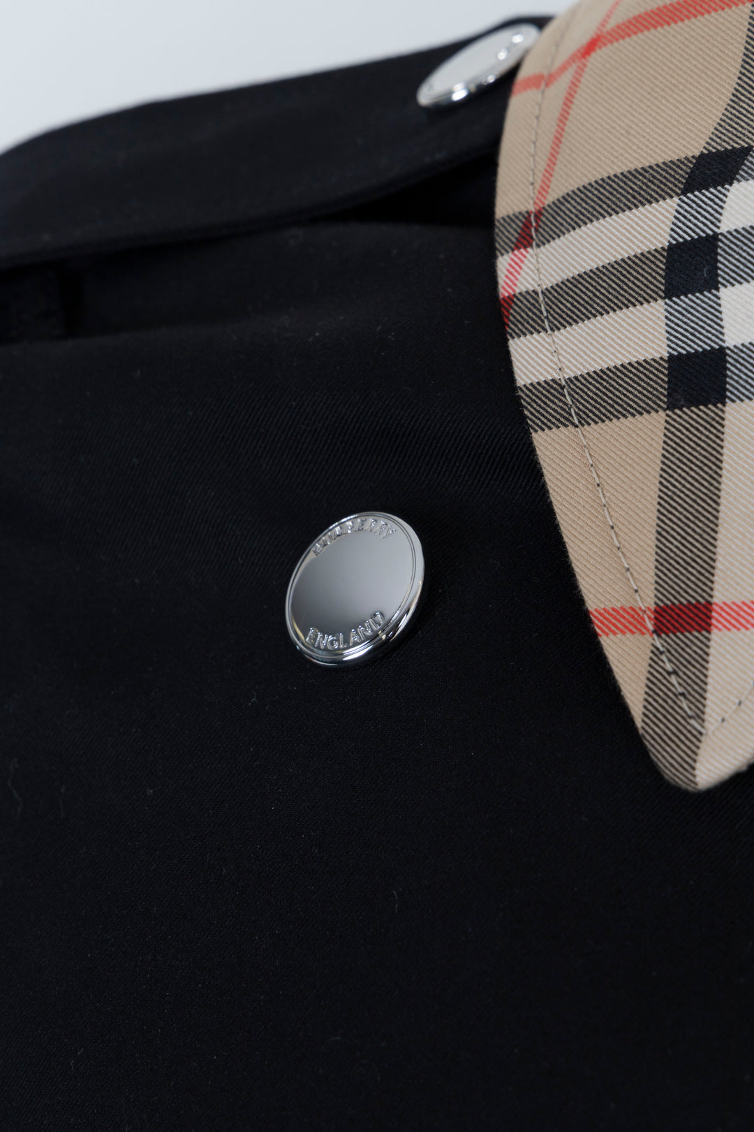 BURBERRY Montrose Short Coat Cotton Black