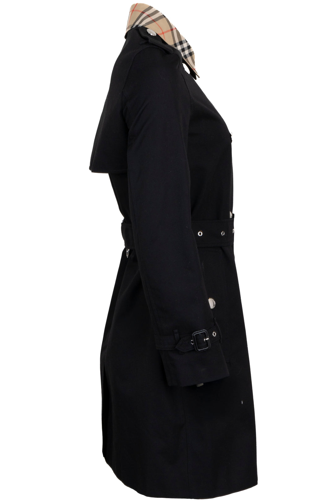BURBERRY Montrose Short Coat Cotton Black