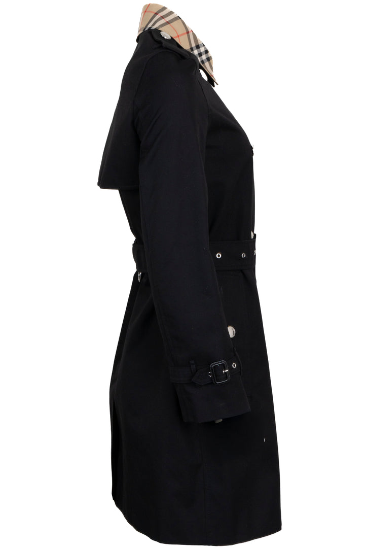 BURBERRY Montrose Short Coat Cotton Black