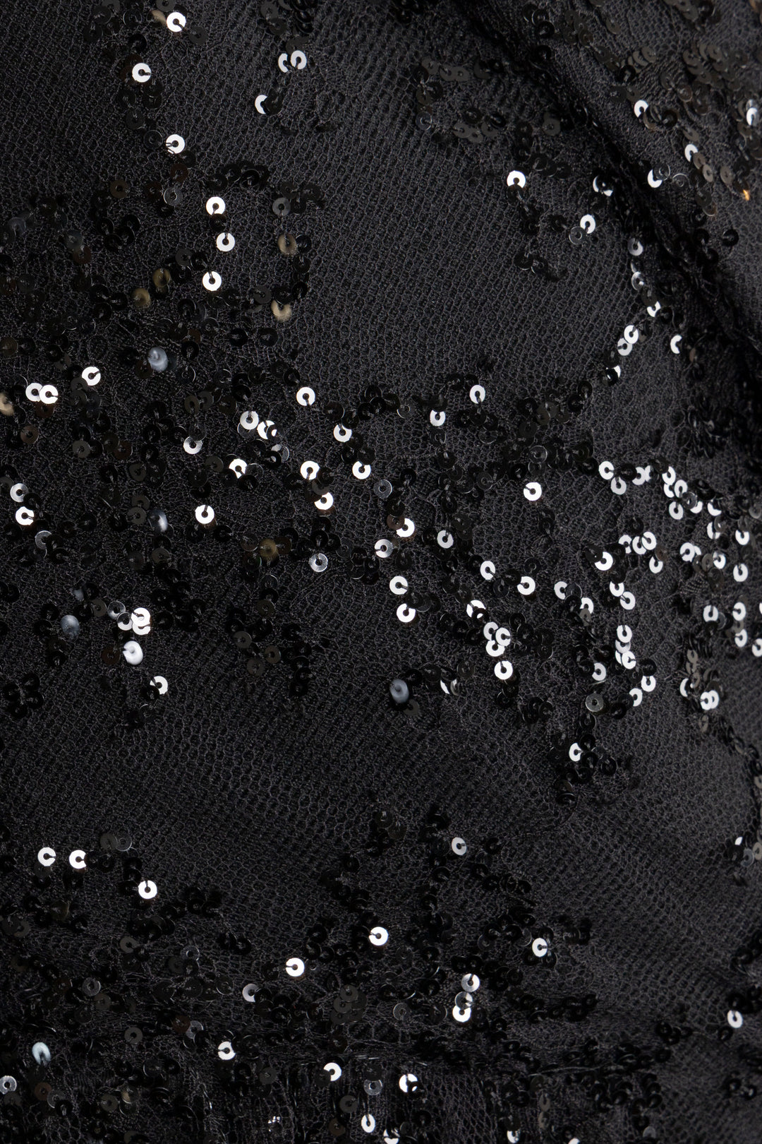 LOUIS VUITTON Habit court en dentelle à sequins en mohair noir
