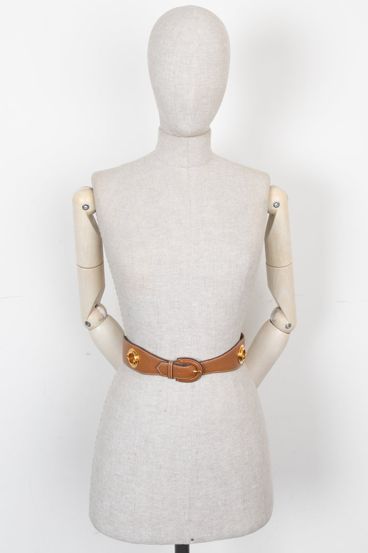 HERMÈS Nautical Belt Epsom Gold