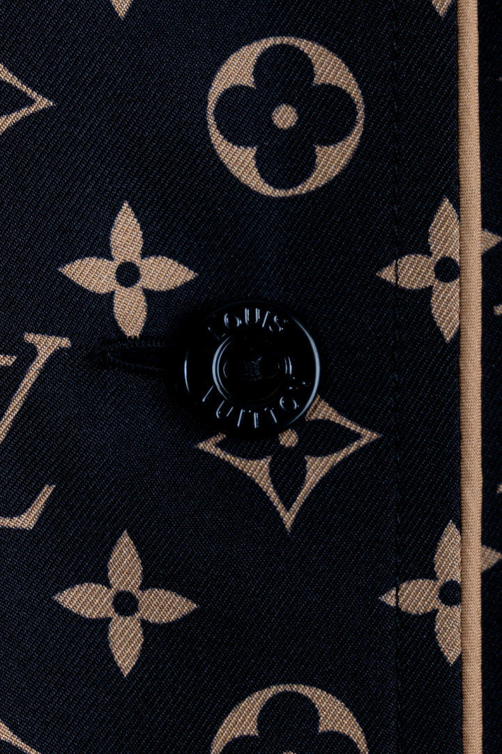 LOUIS VUITTON Escale MNG Shirt Silk Black