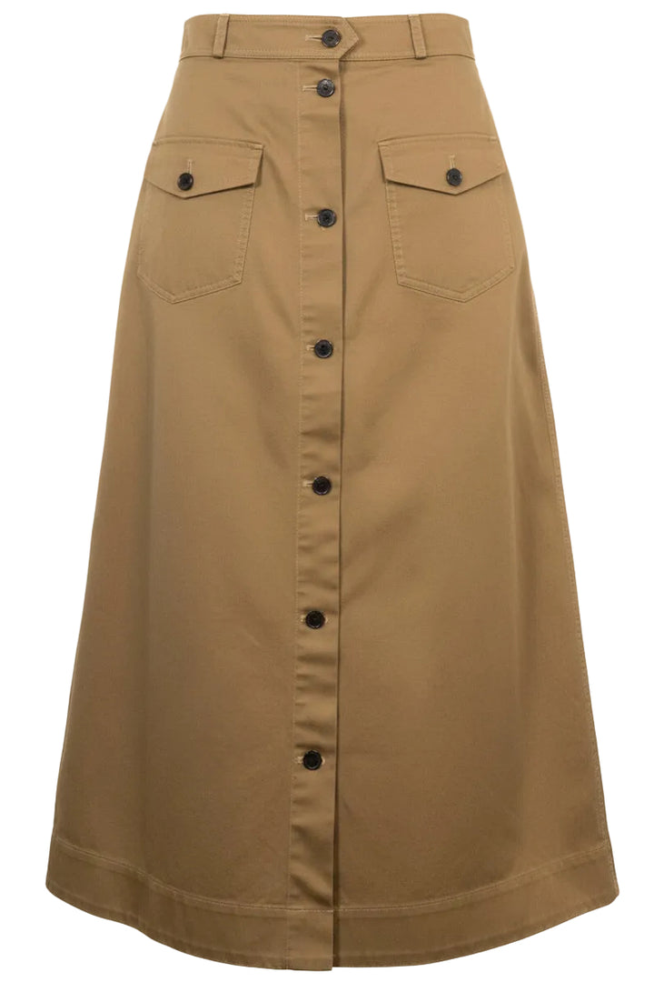 SAINT LAURENT 2024 Skirt Cotton Brown