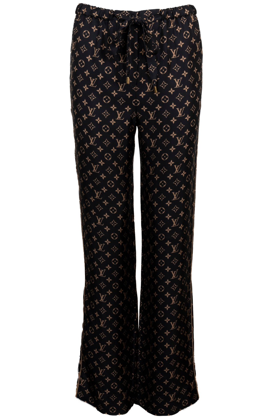 LOUIS VUITTON MNG Escale Silk Pants Black