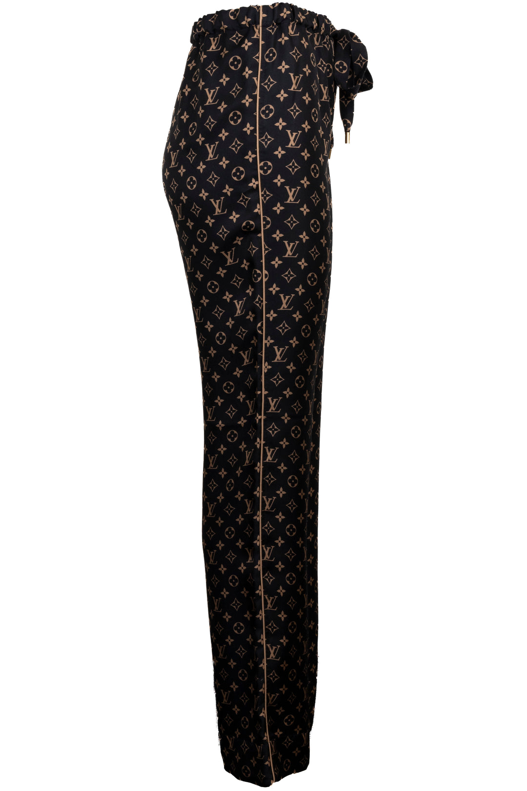 LOUIS VUITTON MNG Escale Silk Pants Black