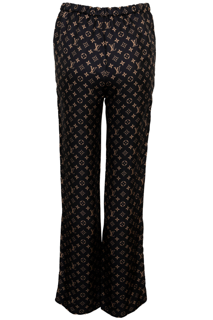 LOUIS VUITTON MNG Escale Silk Pants Black