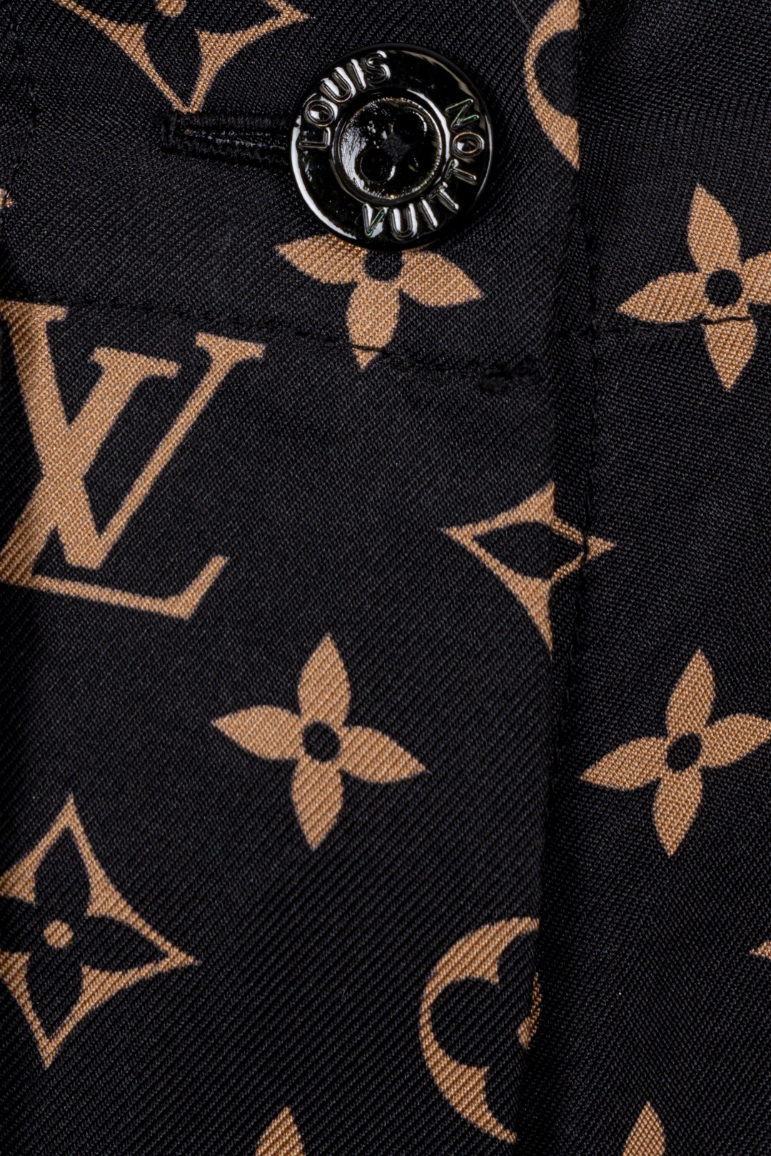 LOUIS VUITTON MNG Escale Silk Pants Black