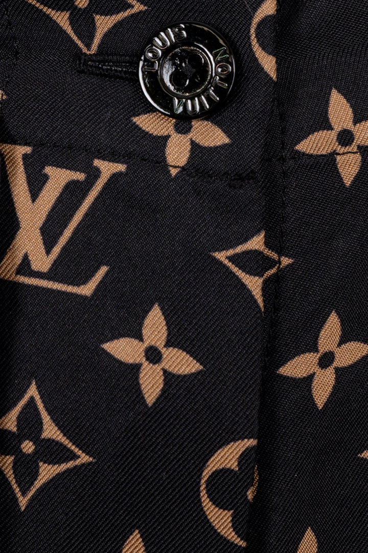 LOUIS VUITTON MNG Escale Silk Pants Black