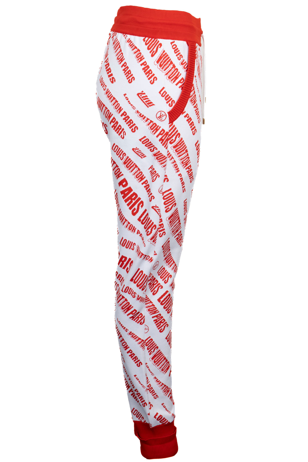 LOUIS VUITTON Logo Pants Red