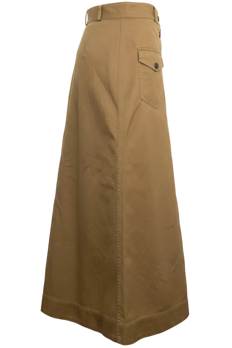 SAINT LAURENT 2024 Skirt Cotton Brown