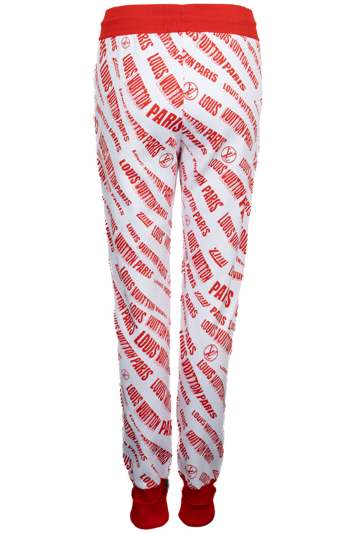 LOUIS VUITTON Logo Pants Red