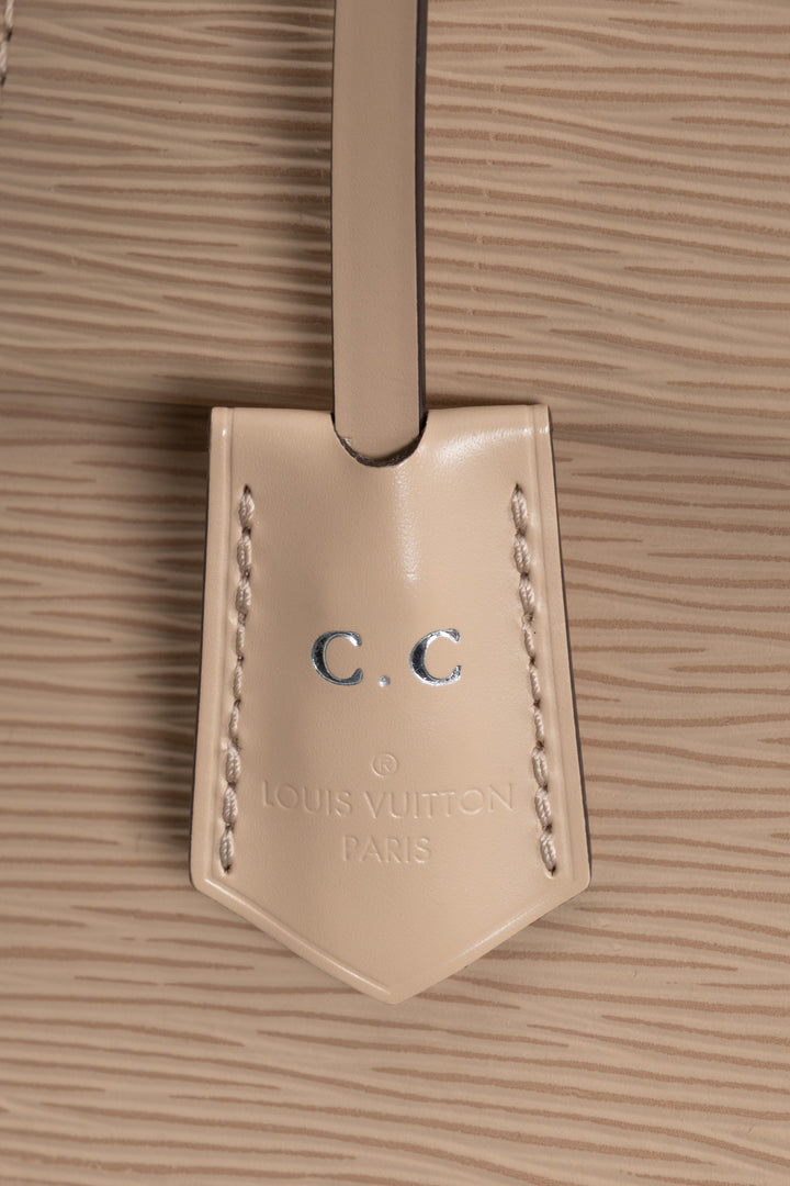 LOUIS VUITTON Cluny BB Top Handle Bag Epi Nude