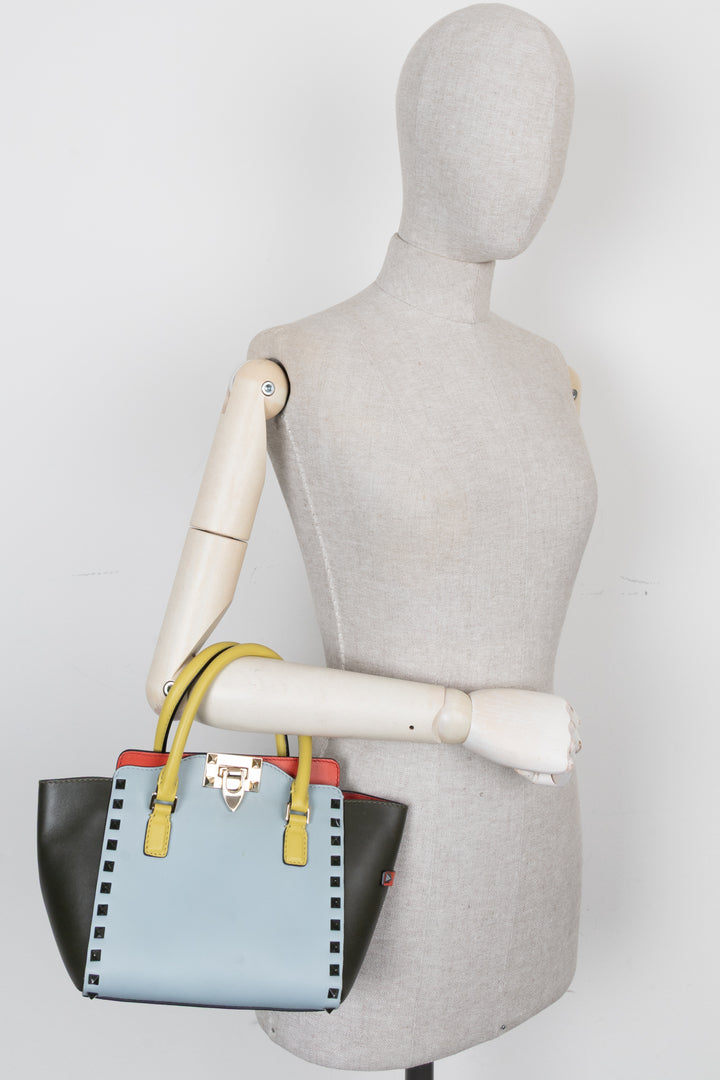 VALENTINO Mini Rockstud Tote Multicolor