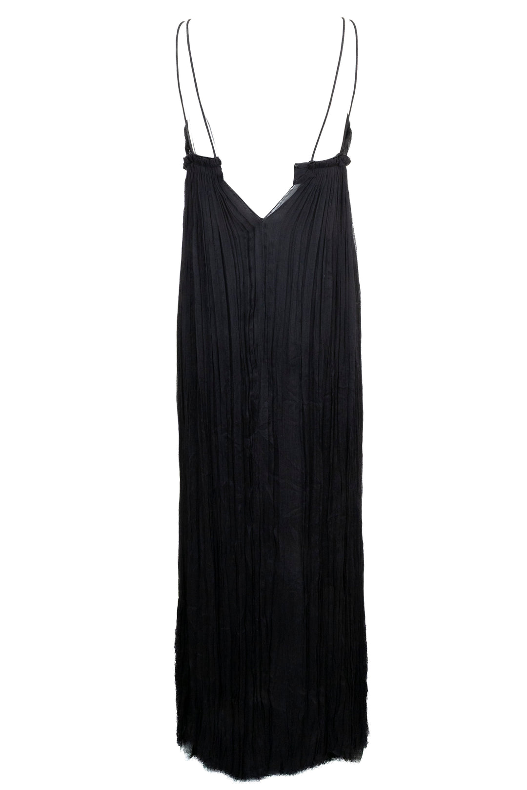 ROBERTO CAVALLI Robe longue en soie à sequins noirs