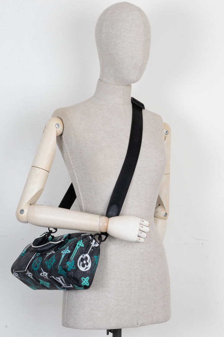 LOUIS VUITTON Speedy 25 Bandoulière LV Graffiti Canvas Eclipse