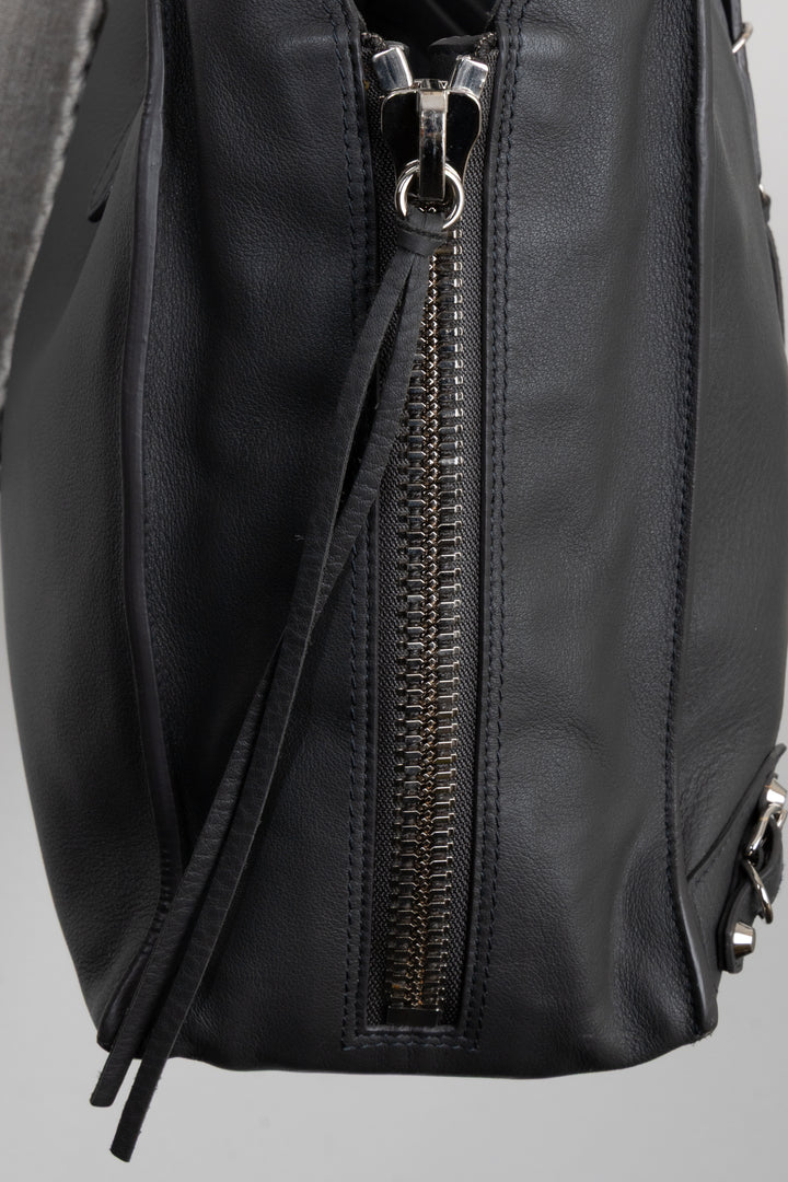 Sac cabas zippé BALENCIAGA Paper B4 gris