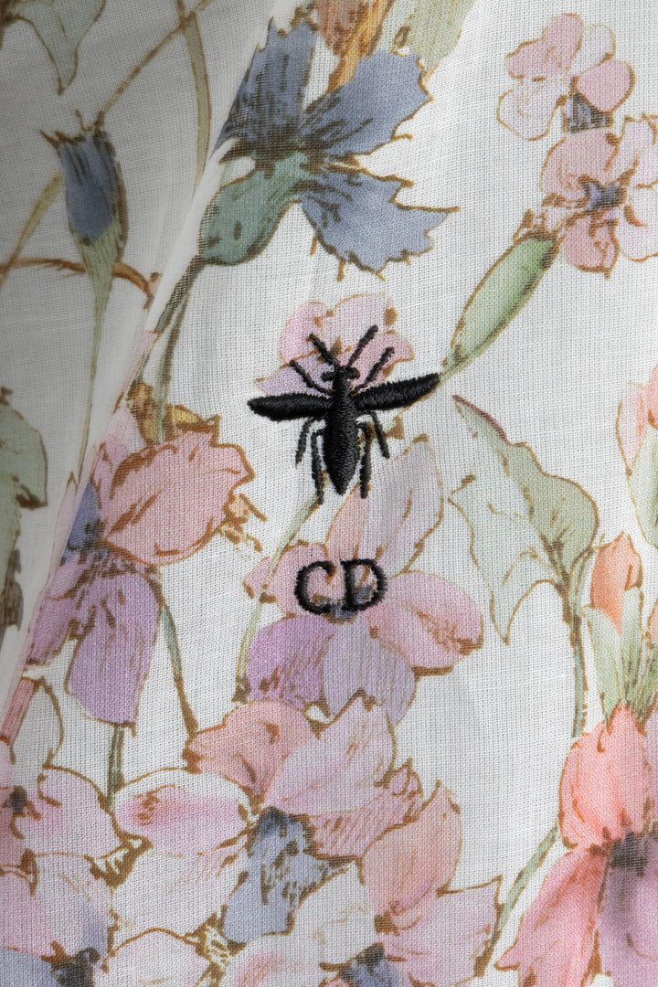 CHRISTIAN DIOR Chemise en coton à imprimé floral coloris pastel