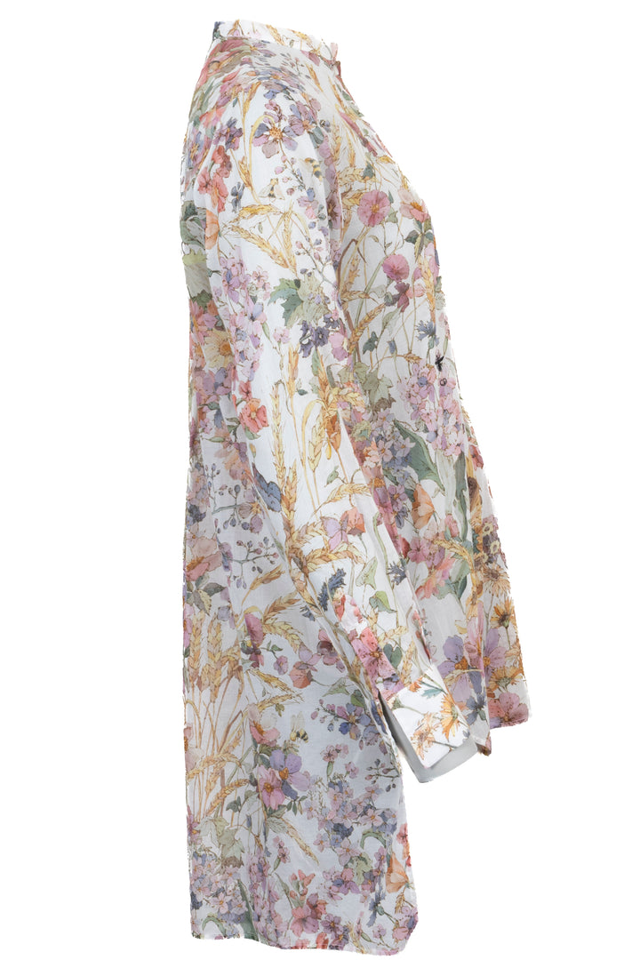 CHRISTIAN DIOR Chemise en coton à imprimé floral coloris pastel