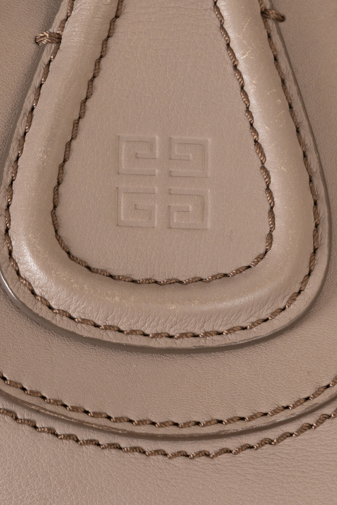 GIVENCHY Nightingale Tote Bag Two Tone Leather Grey