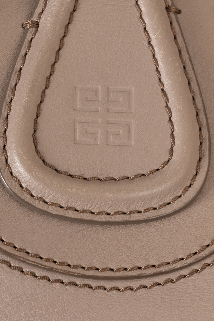 GIVENCHY Nightingale Tote Bag Two Tone Leather Grey