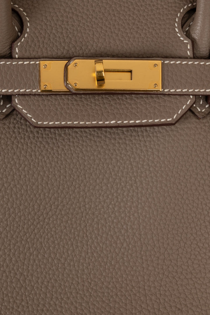 HERMÈS Birkin 30 Togo Leather Etoupe