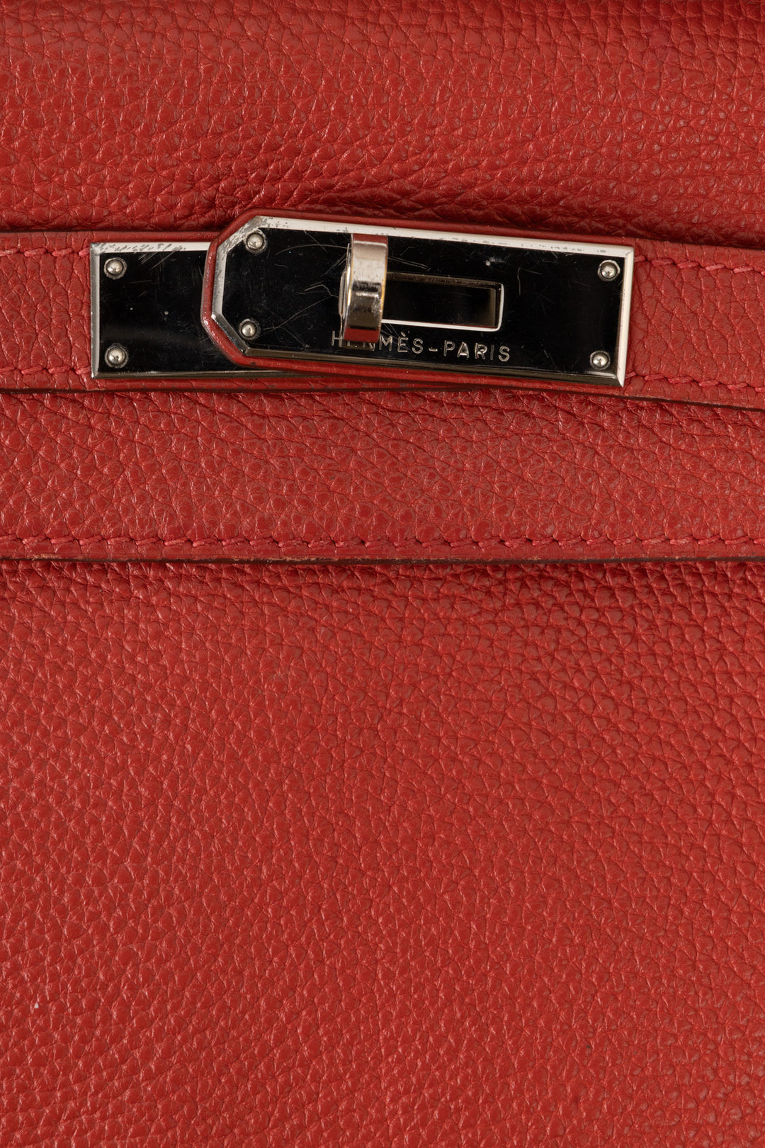HERMÈS Kelly 28 Retourne Togo Leather Red