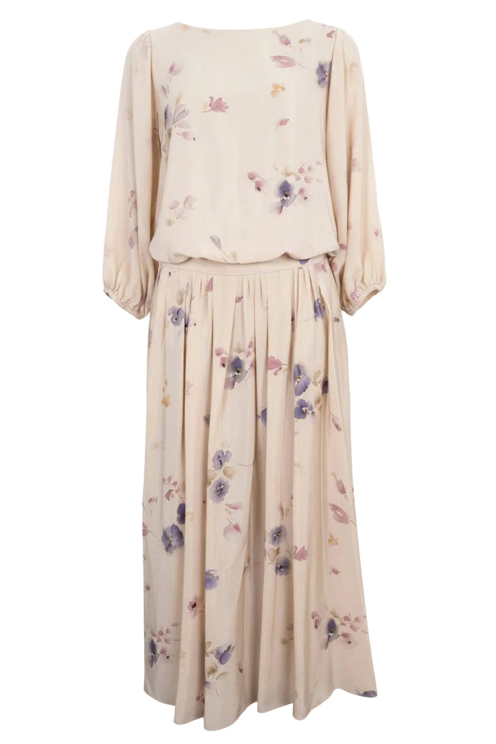 LORO PIANA Two Piece en soie Bluebells Beige