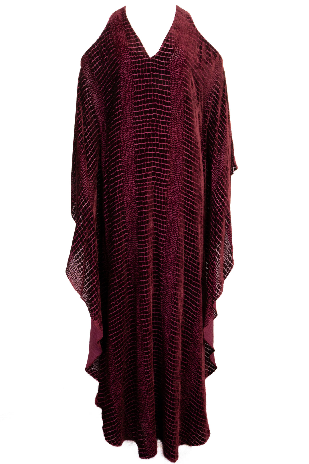 ROBE LONGUE ROBERTO CAVALLI Velours Bordeaux