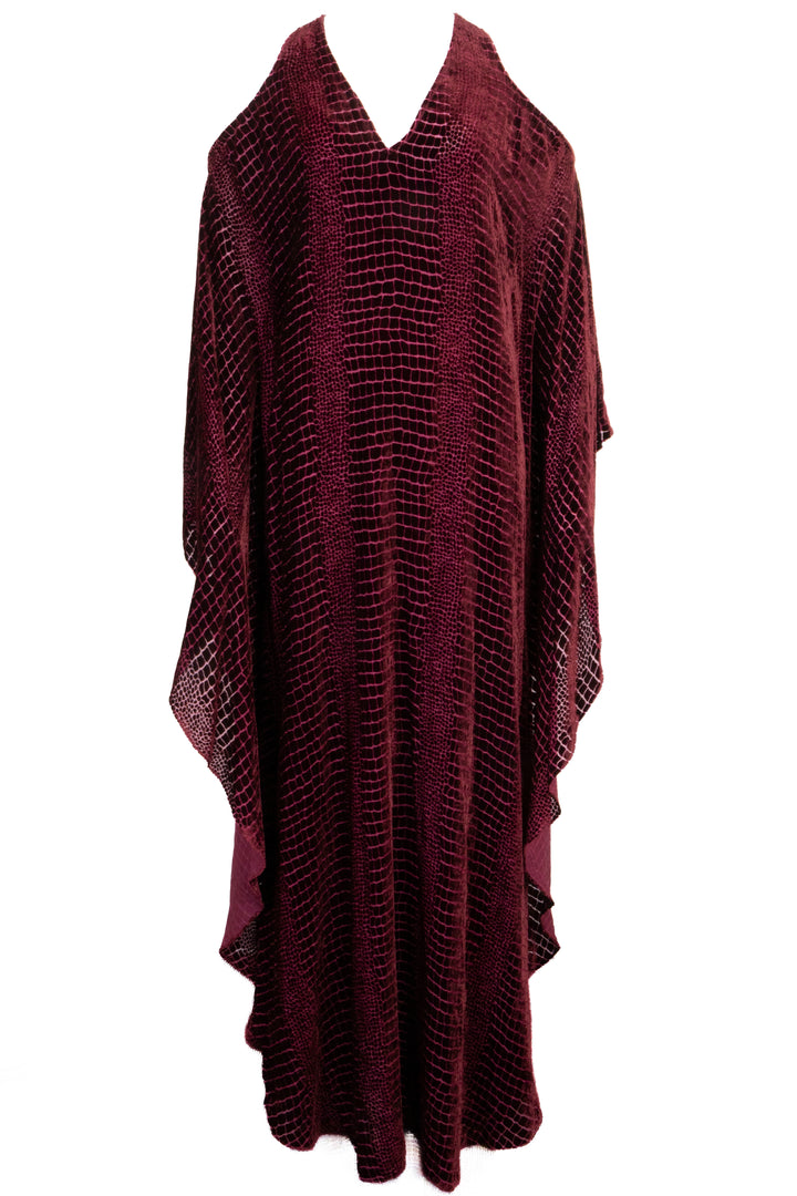 ROBE LONGUE ROBERTO CAVALLI Velours Bordeaux