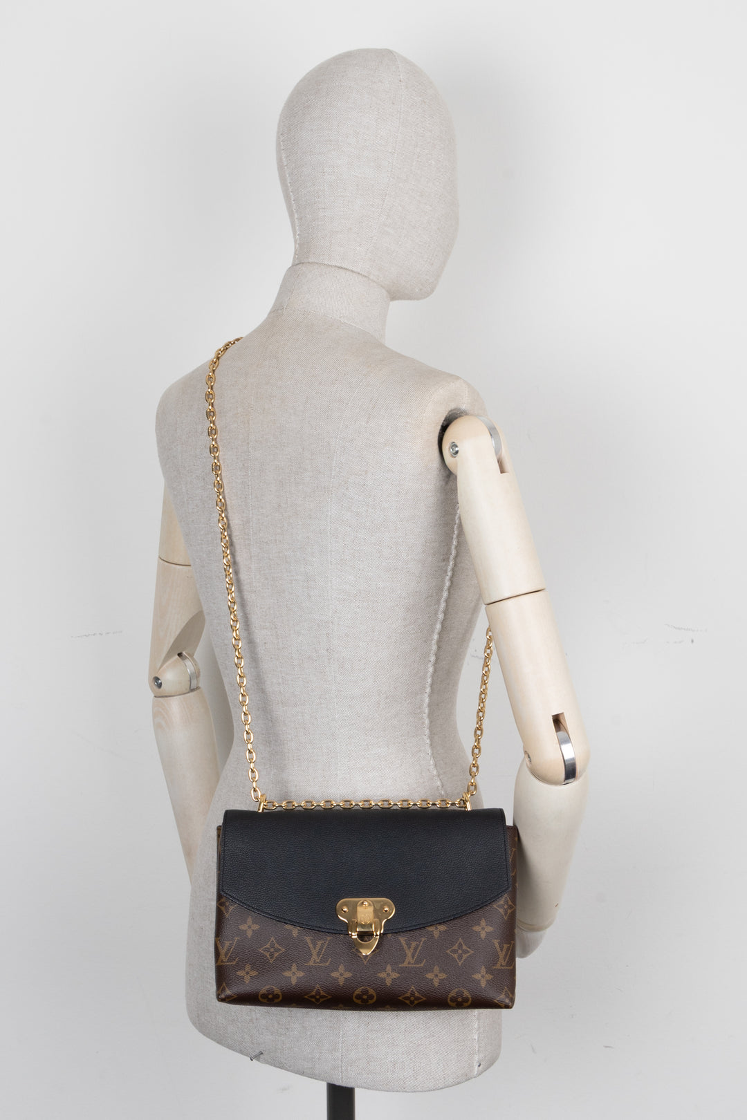 LOUIS VUITTON Saint Placide Crossbody Bag Black MNG Canvas